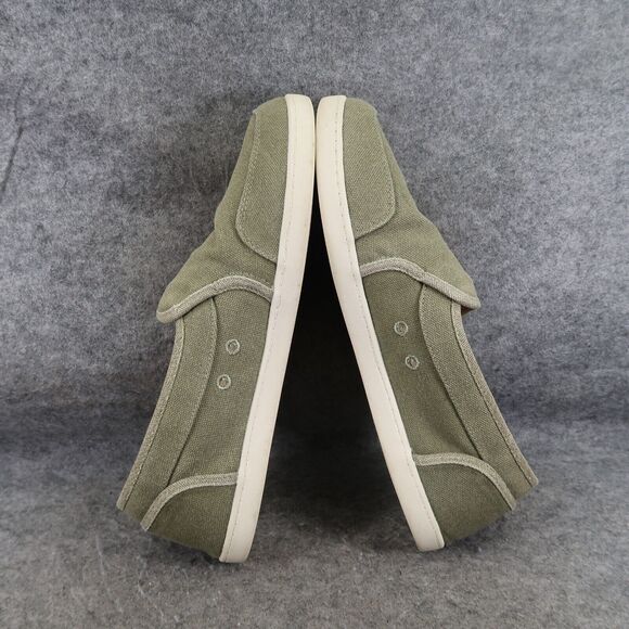 Crown Vintage Shoe Mens 12 Slip On Sneaker Casual Lifestyle Comfort Green Canvas main image 4